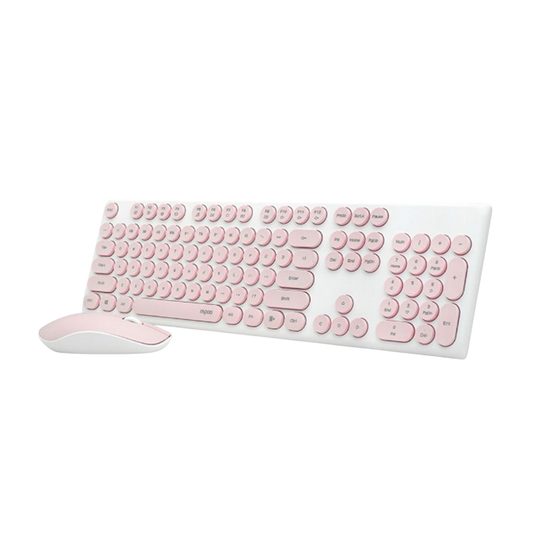 Rapoo X260S Wireless Keyboard and Mouse Combo pink