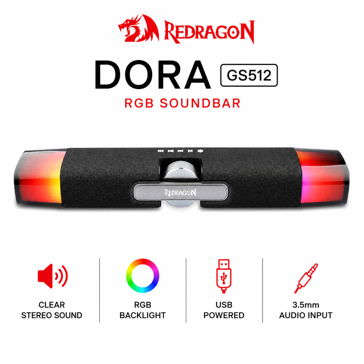 Redragon RGB Soundbar Dora GS512 (S101-BA-2)
