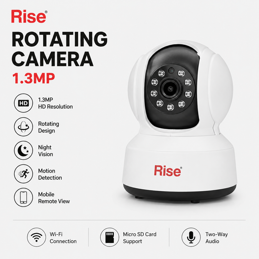 Rise Rotating Camera 1.3mp (AD-L-CAT6-RJ45)