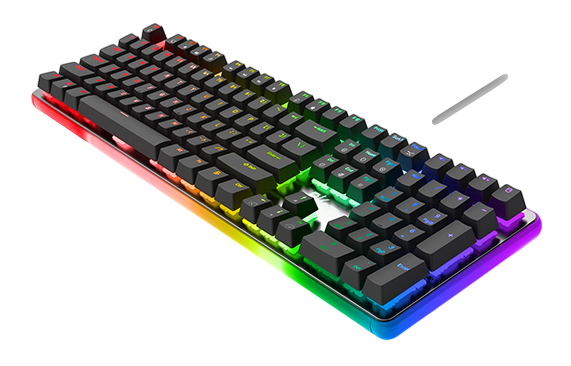 Royal Kludge RK918 wired RGB Huano (Brown switch) - black Mechanical Gaming Keyboard