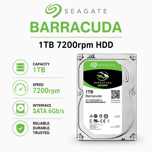 SEAGATE Barracuda 1TB 7200rpm HDD (ST8000VN004)