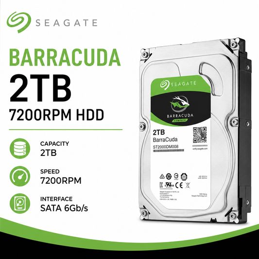 SEAGATE Barracuda 2TB 7200rpm HDD (ST1000DM014)