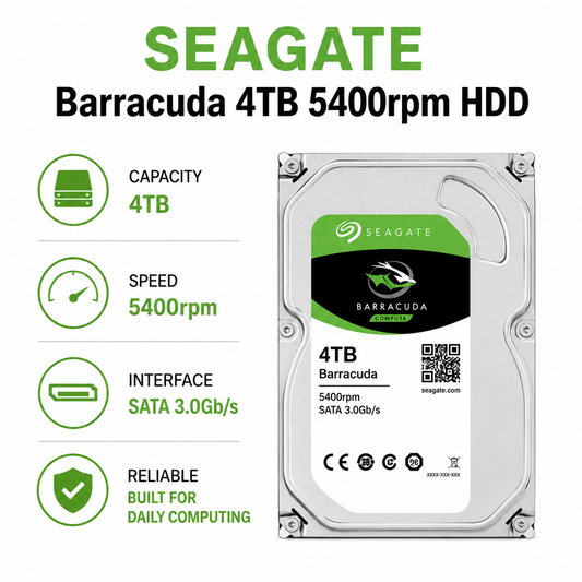 SEAGATE Barracuda 4TB 5400rpm HDD (ST2000DM008)