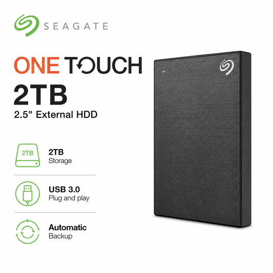 SEAGATE One Touch 2TB 2.5" External HDD (STKY1000400)