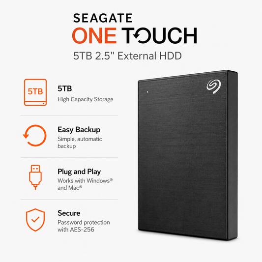 SEAGATE One Touch 5TB 2.5" External HDD (STKZ4000400)