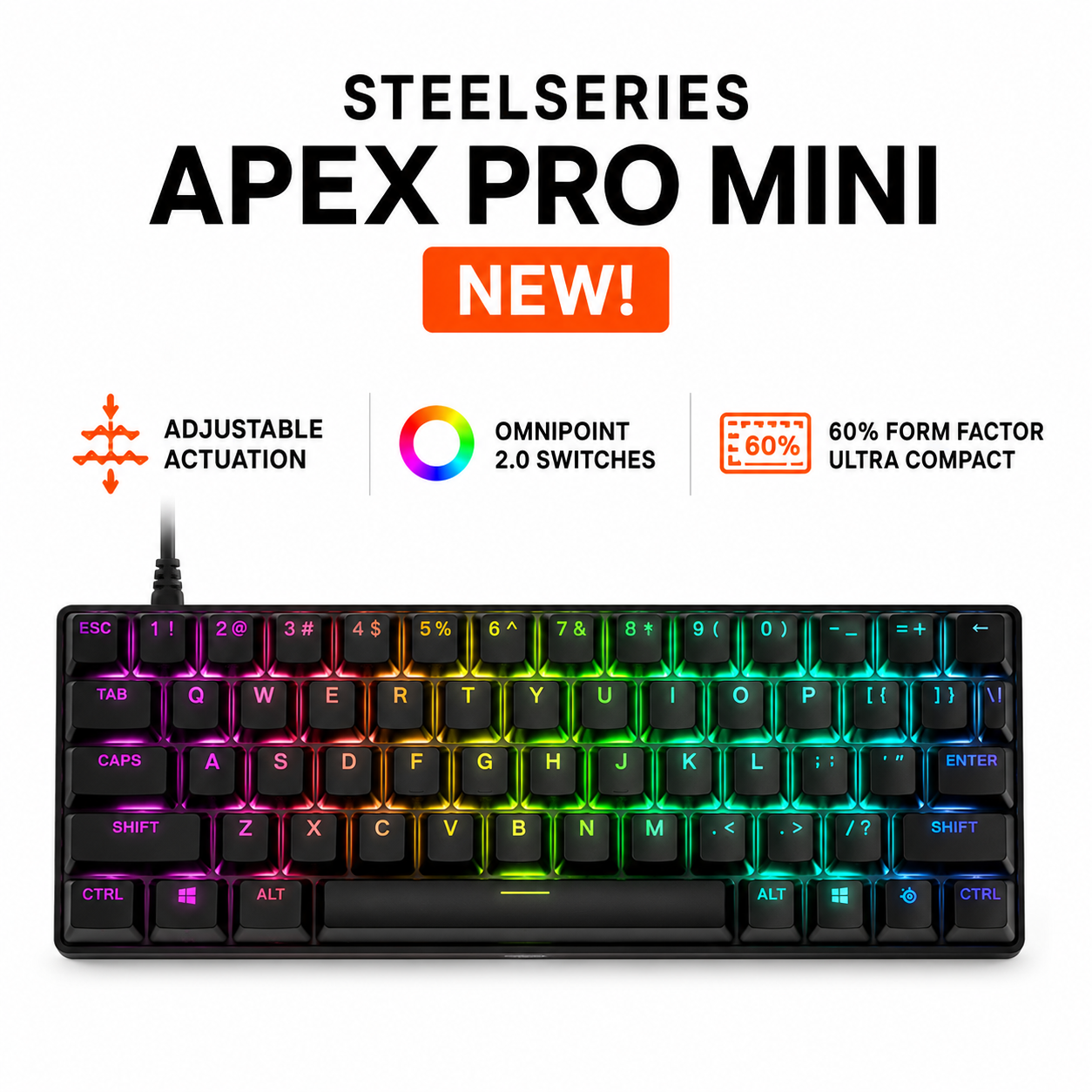 STEELSERIES APEX PRO MINI NEW! (64820)