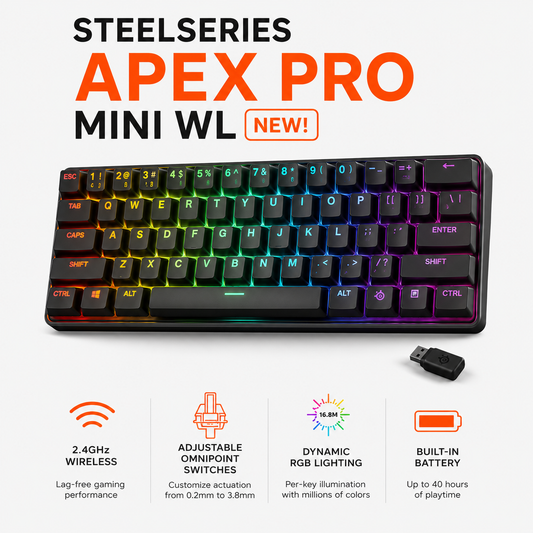 STEELSERIES APEX PRO MINI WL NEW! (64842)