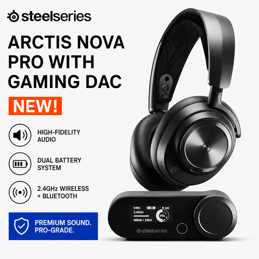 STEELSERIES ARCTIS NOVA PRO WITH GAMING DAC NEW! (61527)