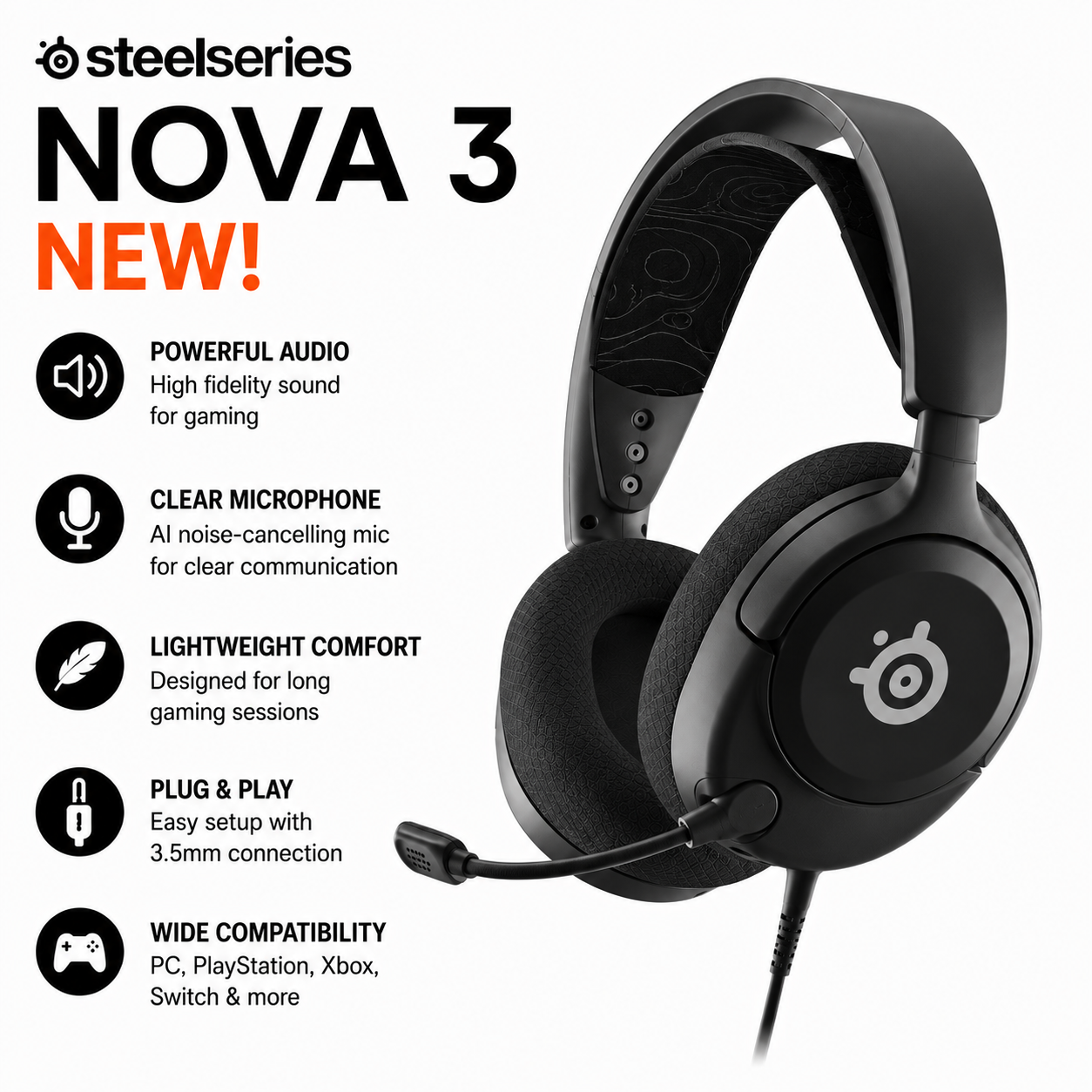 STEELSERIES NOVA 3 NEW! (61631)