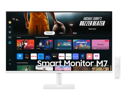 Samsung 32" Smart Monitor M7 M70D UHD White