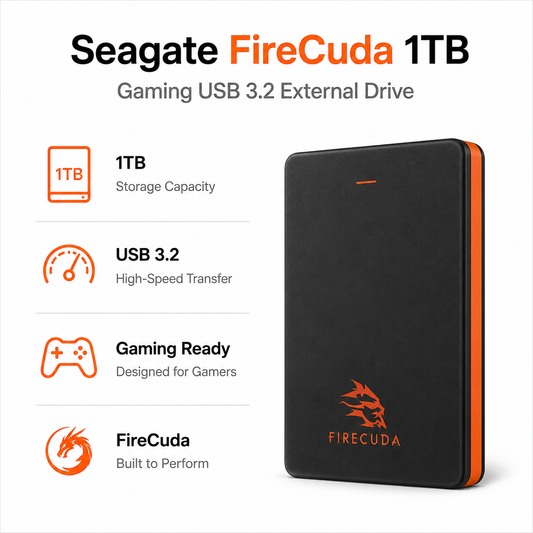 Seagate Firecuda 1tb Gaming USB 3.2 (ST8000NM017B)
