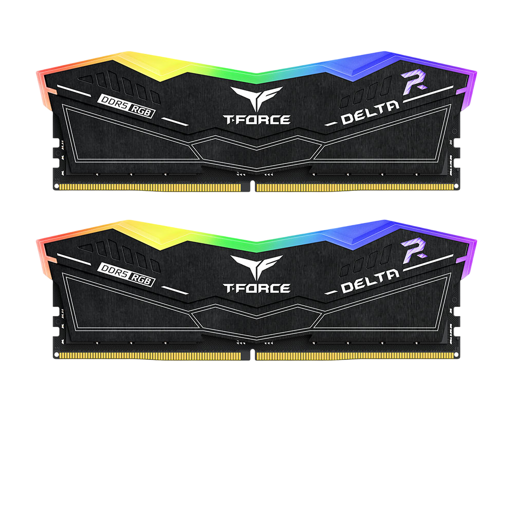 TEAM T-FORCE DELTA ARGB 32G (2x16gb) 6000MTS DDR5 Black | White INTEL