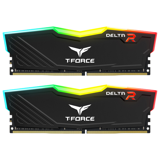 TEAM T-FORCE DELTA RGB 16gb (2x8gb) 3600MHz DDR4 Black | White