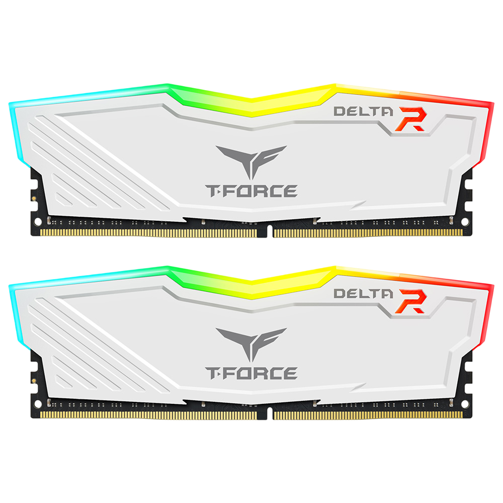 TEAM T-FORCE DELTA RGB 16gb (2x8gb) 3600MHz DDR4 Black | White