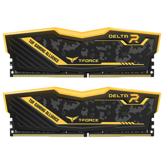 TEAM T-FORCE DELTA TUF RGB 32gb (2x16gb) 3200MHz DDR4 - Black