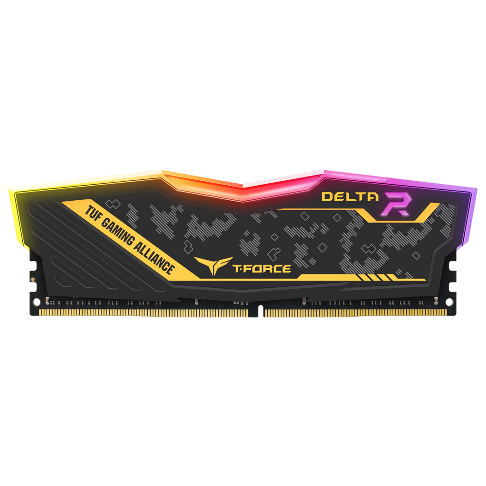 TEAM T-FORCE DELTA TUF RGB 8gb (1x8gb) 3200MHz DDR4 - Black