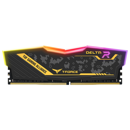 TEAM T-FORCE DELTA TUF RGB 8gb (1x8gb) 3200MHz DDR4 - Black