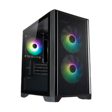 TECWARE Neo M2 Black TG Case 2x 140mm / 1x 120mm Fans Included