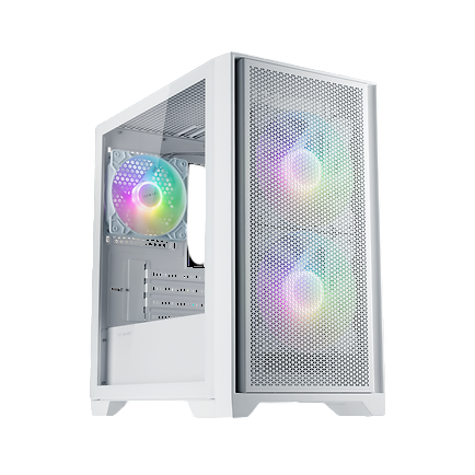 TECWARE Neo M2 White TG Case 2x 140mm / 1x 120mm Fans Included