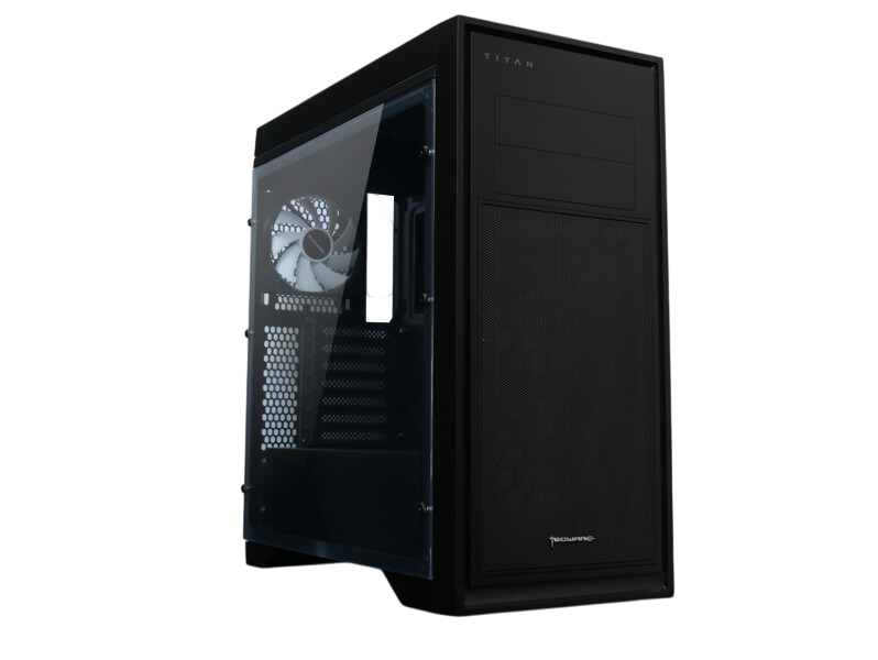 TECWARE Titan Black Window (2x120 front 1x120 rear Fan) 5 fan slots