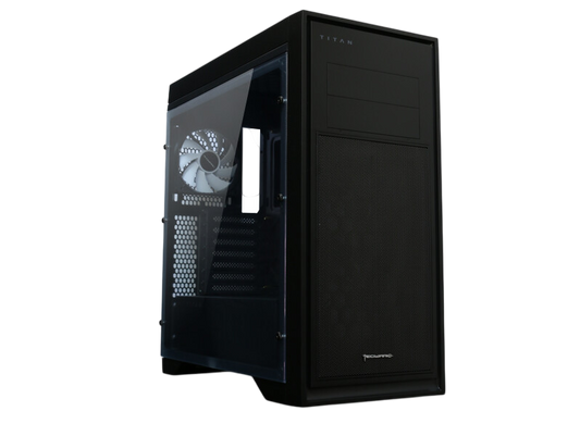 TECWARE Titan Black Window (2x120 front 1x120 rear Fan) 5 fan slots