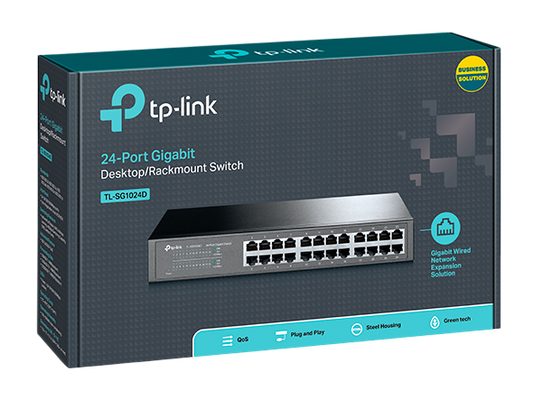 TP-Link TL-SG1024D 24-port Switch Hub 10/100/1000 Desktop/Rackmount