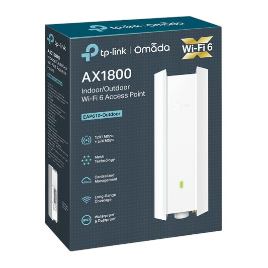 TPLink EAP610 Outdoor AX1800 Dual Band Wifi6 Access Point