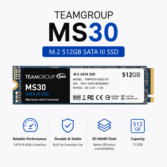 Team Group MS30 M.2 512GB Sata III SSD (T253X7004T0C101)