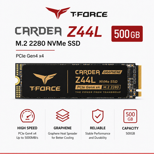 Team Tforce Cardea Z44L 500GB NVME SSD M.2 2280 (TDZAD416G3200HC16CDC01)