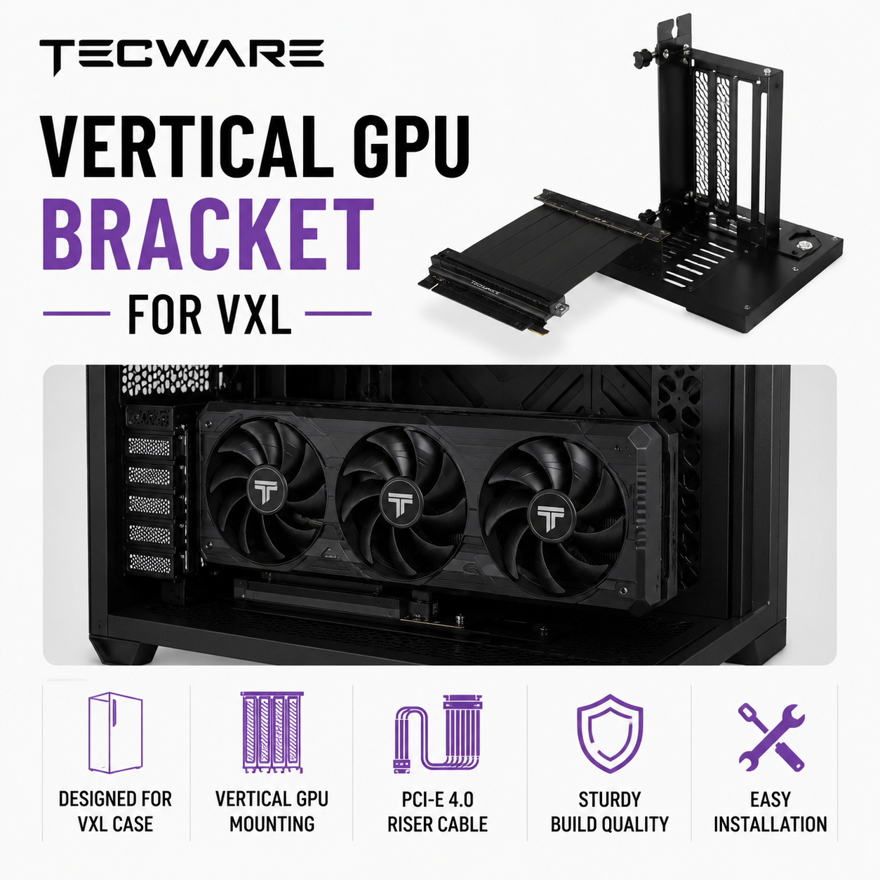 Tecware Vertical GPU Bracket for VXL (TECWARE-VERTICAL-GPU-VXL)
