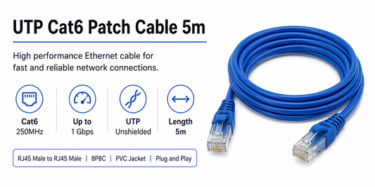 UTP Cat6 Patch Cable 5m (UTP-CAT6-5M)