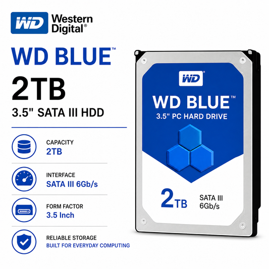 WD BLUE 3.5" 2TB SATAIII HDD (WD20EZBX)