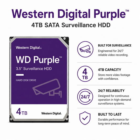 Western Digital Purple 4TB SATA Surveillance HDD (WD43PURZ)