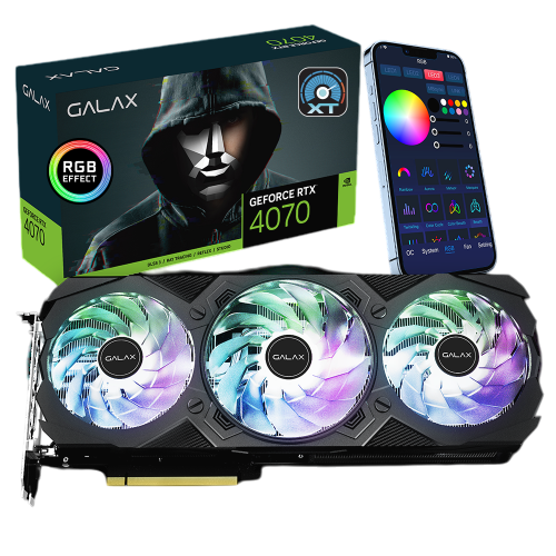 Galax RTX 4070 EX Gamer 12GB GDDR6X 192Bit Graphics Card - BLACK